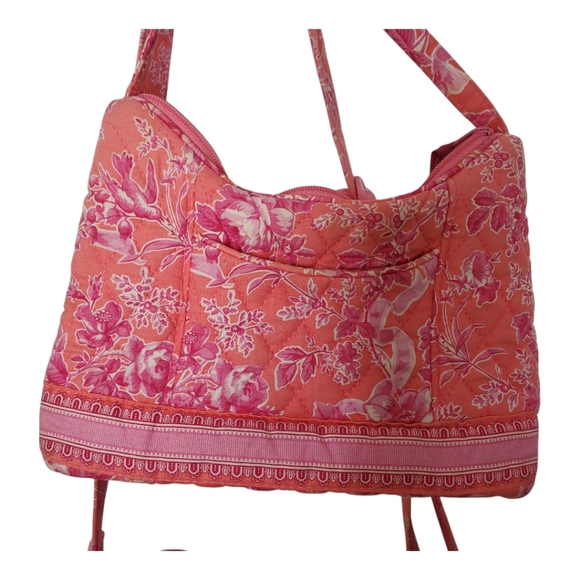 Vera Bradley Hope toile 2pc set coral paisley shoulder cottogecore bag - Picture 3 of 10